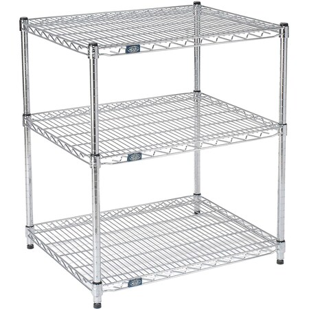 ESD, 3 Tier, Wire Shelving Starter Unit, 72W X 21D X 34H